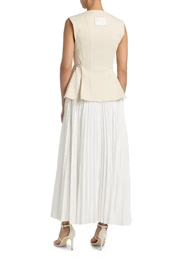 ACLER Women's Delny Mixed-Media Peplum Cotton Maxi Dress | Thumbnail 5 ACLER Women's Delny Mixed-Media Peplum Cotton Maxi Dress | Thumbnail 5