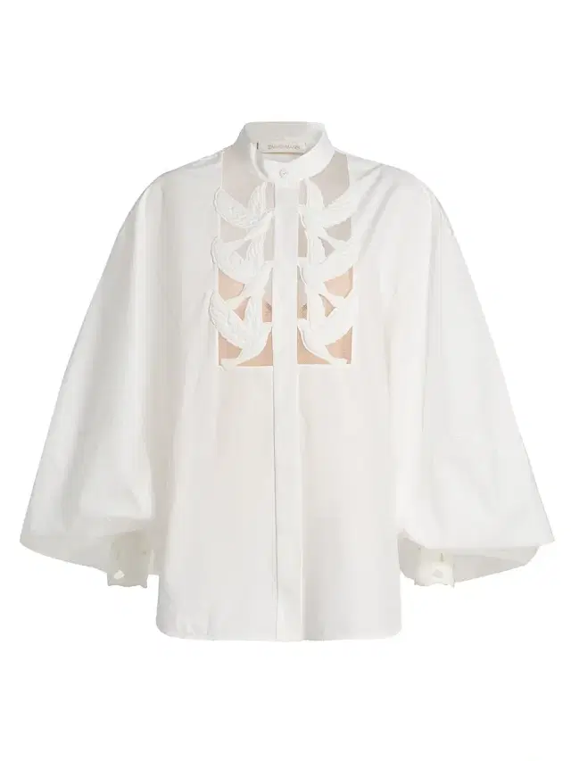 Zimmermann Women's Luna Cut-Out Cotton Blouse -