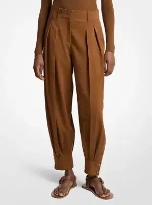 Michael Kors Collection Silk Gabardine Cuffed Carrot Trousers | Thumbnail 2 Michael Kors Collection Silk Gabardine Cuffed Carrot Trousers | Thumbnail 2