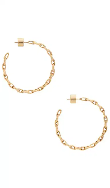 Jennifer Fisher Link Baby Hoop Earrings | Thumbnail 2