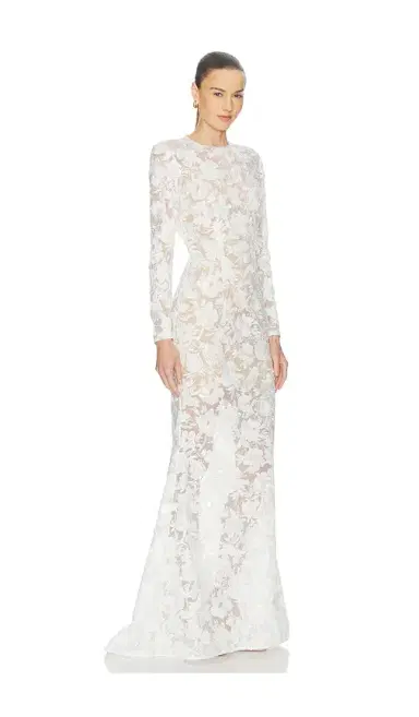 Nadine Merabi Sasha White Dress | Thumbnail 2