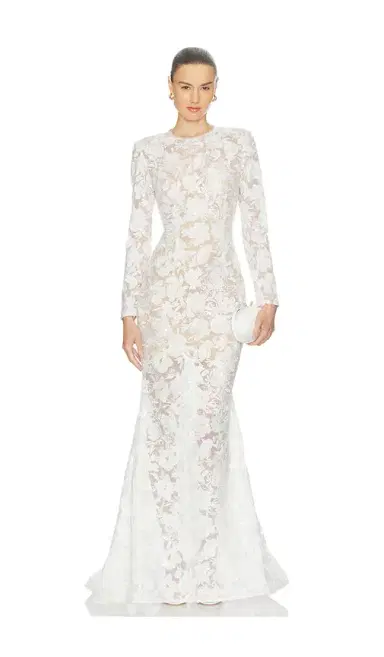 Nadine Merabi Sasha White Dress | Thumbnail 1