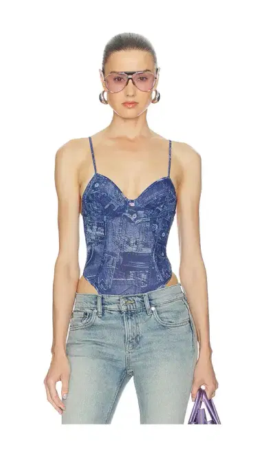 Diesel Bridget Denim Bodysuit | Thumbnail 1 Diesel Bridget Denim Bodysuit | Thumbnail 1