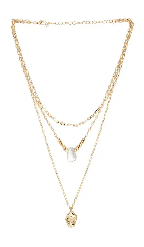 8 Other Reasons Layered Two Tone Necklace