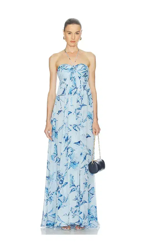 ROCOCO SAND Strapless Flared Dress