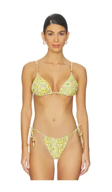 AFRM Capri Beaded Bikini Top | Thumbnail 1