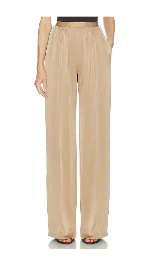 Elastic Wide Leg Pant