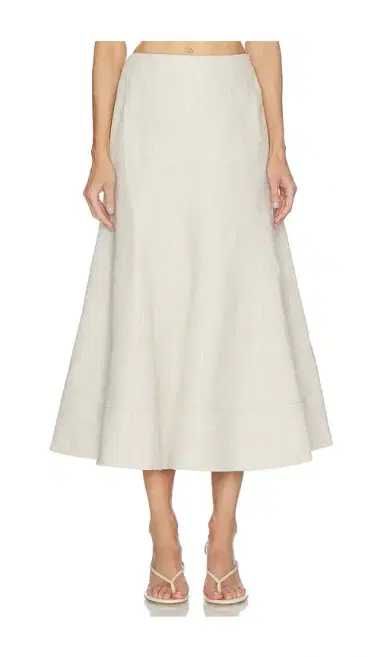 Camila Coelho Malena Linen Midi Skirt | Thumbnail 1 Camila Coelho Malena Linen Midi Skirt | Thumbnail 1