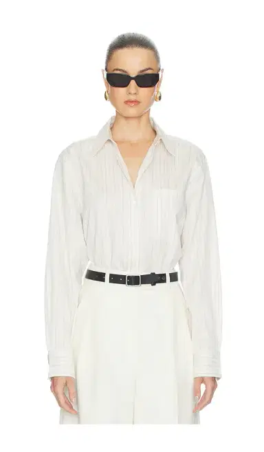 Anine Bing Essie Cropped Shirt | Thumbnail 2