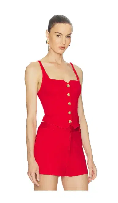 Alice + Olivia Alice + Olivia Kelcey Button Front Top | Thumbnail 2