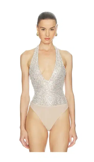 Alice + Olivia Alice + Olivia Pippa Sequin Bodysuit | Thumbnail 2 Alice + Olivia Alice + Olivia Pippa Sequin Bodysuit | Thumbnail 2