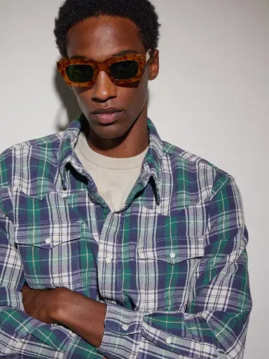 Cherry Los Angeles Swinger D-Frame Acetate Sunglasses - Men | Thumbnail 2 Cherry Los Angeles Swinger D-Frame Acetate Sunglasses - Men | Thumbnail 2