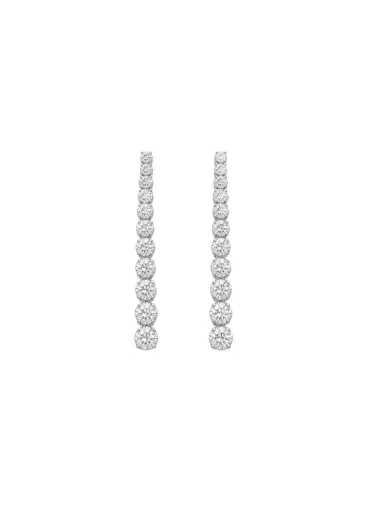Wish Fine Jewelry 1.03ct Diamond 18K Gold Cascade Climber Earrings | Thumbnail 1