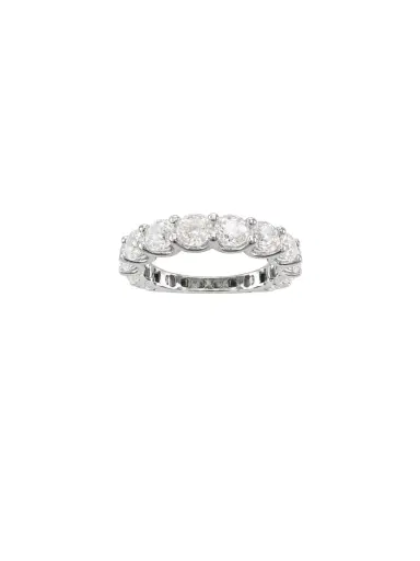 Wish Fine Jewelry 4.90ct Diamond 18K Gold Eternity Ring | Thumbnail 2 Wish Fine Jewelry 4.90ct Diamond 18K Gold Eternity Ring | Thumbnail 2