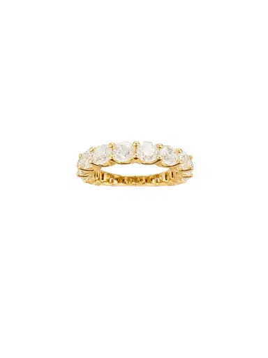 Wish Fine Jewelry 4.90ct Diamond 18K Gold Eternity Ring | Thumbnail 1 Wish Fine Jewelry 4.90ct Diamond 18K Gold Eternity Ring | Thumbnail 1