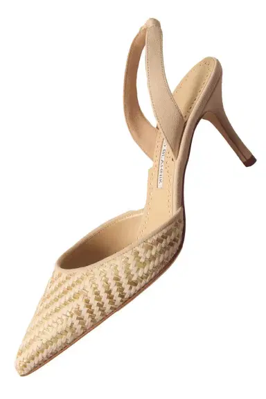Manolo Blahnik Carolyne Pump 70 - Yellow Cream | Thumbnail 2 Manolo Blahnik Carolyne Pump 70 - Yellow Cream | Thumbnail 2
