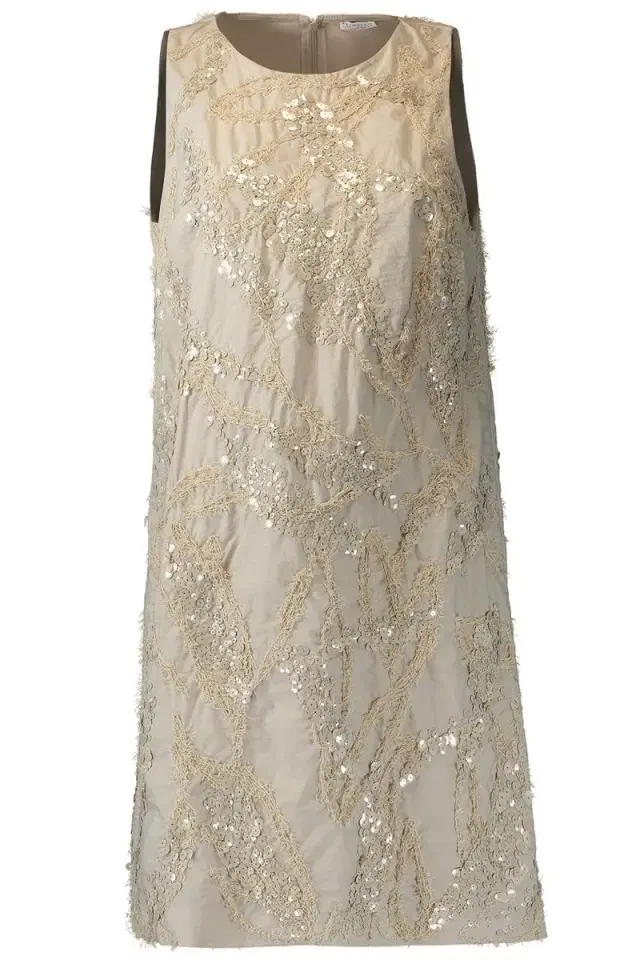 Brunello Cucinelli Dazzling Seabed Embroidered Mini Dress