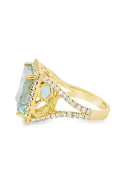 LISA NIK Greeen Beryl Diamond Ring | Thumbnail 2