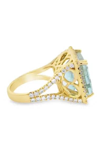 LISA NIK Greeen Beryl Diamond Ring | Thumbnail 4