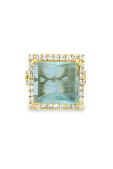 LISA NIK Greeen Beryl Diamond Ring | Thumbnail 1