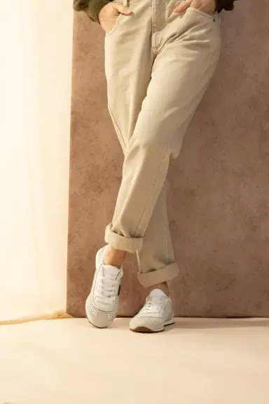 Brunello Cucinelli Shiny Tab Net Runners | Thumbnail 3