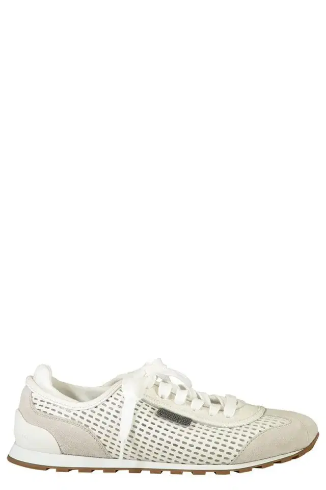 Brunello Cucinelli Shiny Tab Net Runners
