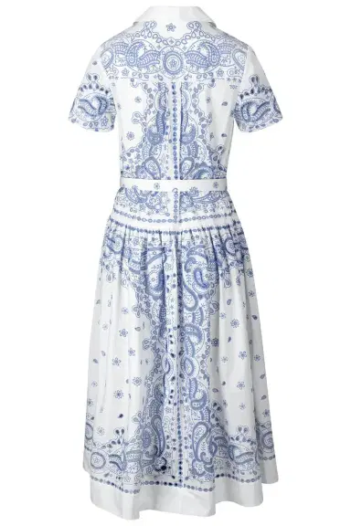 Self-Portrait Short Sleeve Embroidered Midi Dress | Thumbnail 3 Self-Portrait Short Sleeve Embroidered Midi Dress | Thumbnail 3