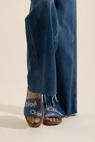 Chloé Woody Mule - Surfing Blue | Thumbnail 2 Chloé Woody Mule - Surfing Blue | Thumbnail 2