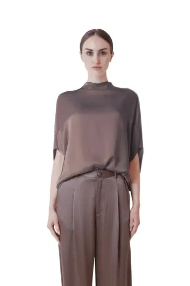 Lapointe Satin Cape Tee | Thumbnail 1