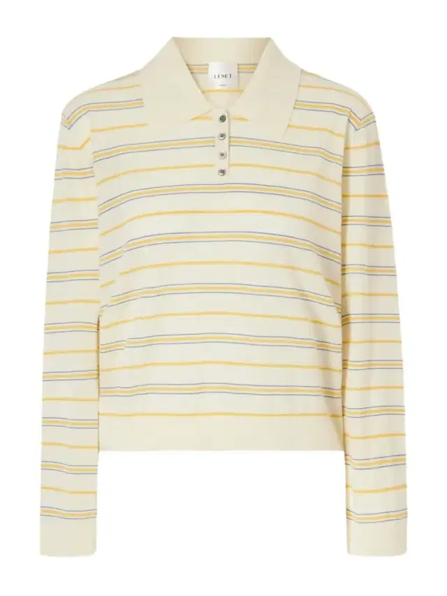 James Striped Merino Wool Polo Shirt