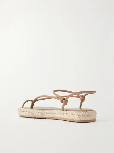 Gianvito Rossi Leather Espadrille Sandals | Thumbnail 3 Gianvito Rossi Leather Espadrille Sandals | Thumbnail 3