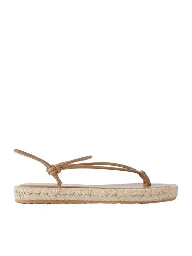 Gianvito Rossi Leather Espadrille Sandals | Thumbnail 1 Gianvito Rossi Leather Espadrille Sandals | Thumbnail 1