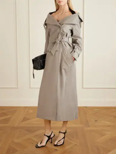 Max Mara Belted Cotton-gabardine Trench Coat | Thumbnail 2