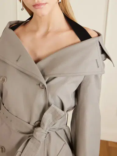 Max Mara Belted Cotton-gabardine Trench Coat | Thumbnail 4