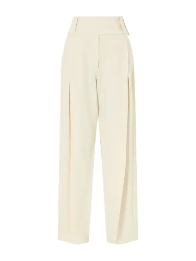 Soblo Pleated Woven Wide-leg Pants