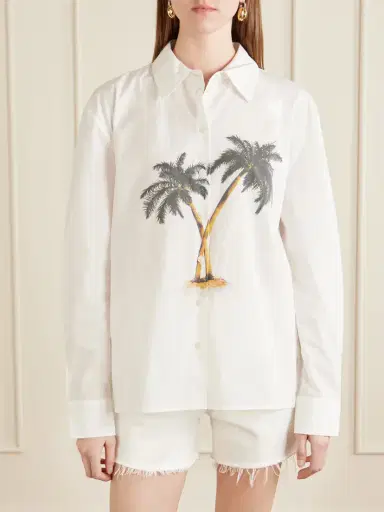 Christopher Esber Mirage Palm Printed Cotton-poplin Shirt | Thumbnail 3