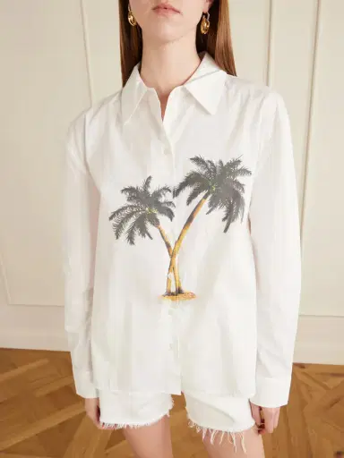 Christopher Esber Mirage Palm Printed Cotton-poplin Shirt | Thumbnail 5
