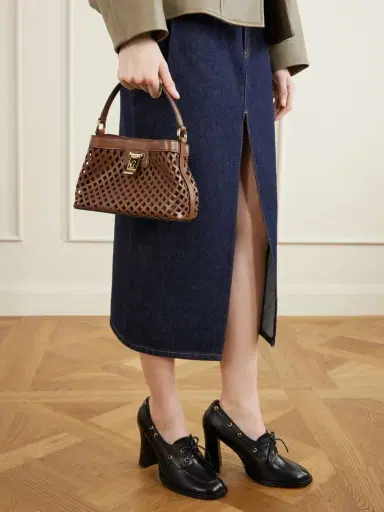 BALLY Liv Mini Cut-out Leather Tote | Thumbnail 3 BALLY Liv Mini Cut-out Leather Tote | Thumbnail 3