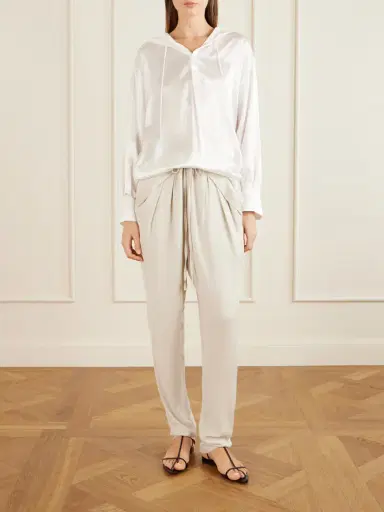 Sharon Wauchob Hooded Silk-satin Blouse | Thumbnail 2