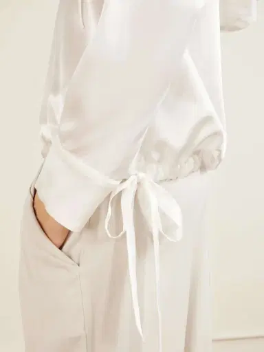 Sharon Wauchob Hooded Silk-satin Blouse | Thumbnail 4