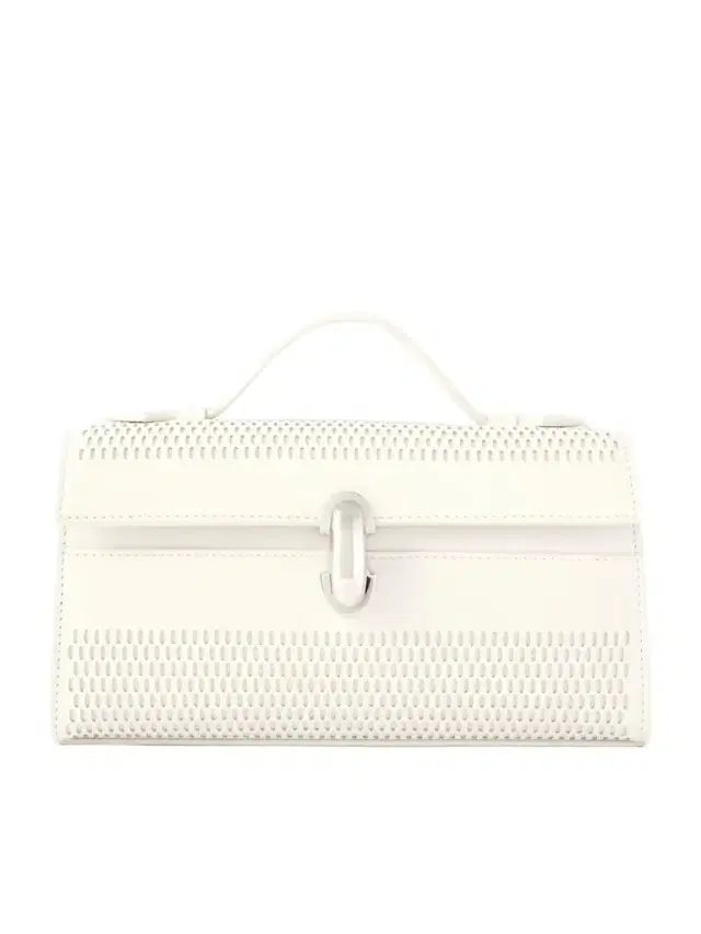 Savette Symmetry Laser-cut Leather Clutch
