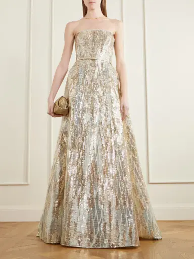 Elie Saab Strapless Belted Sequin-embellished Tulle Gown | Thumbnail 2 Elie Saab Strapless Belted Sequin-embellished Tulle Gown | Thumbnail 2