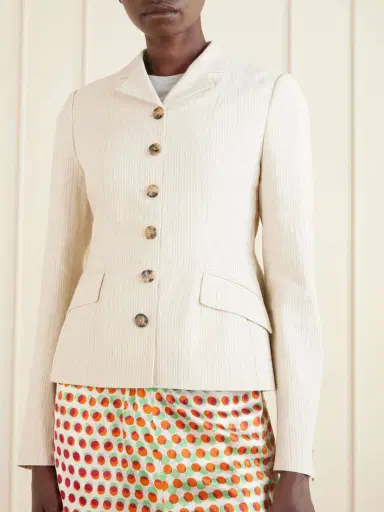 Dries Van Noten Striped Cotton-blend Blazer | Thumbnail 3