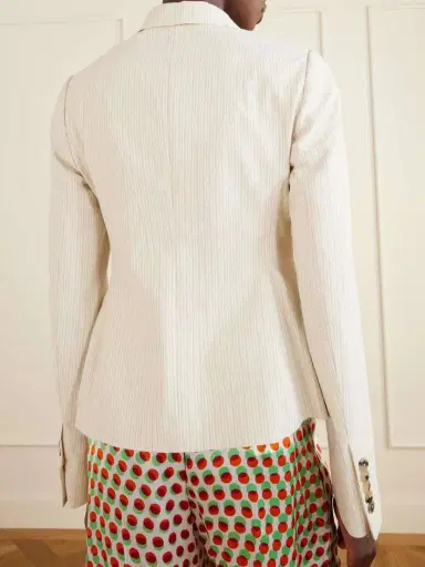 Dries Van Noten Striped Cotton-blend Blazer | Thumbnail 4