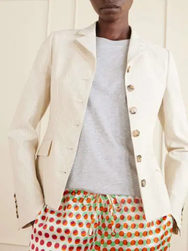 Dries Van Noten Striped Cotton-blend Blazer | Thumbnail 5