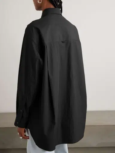 AGOLDE + Maria Mcmanus Oversized Organic Cotton-poplin Shirt | Thumbnail 4