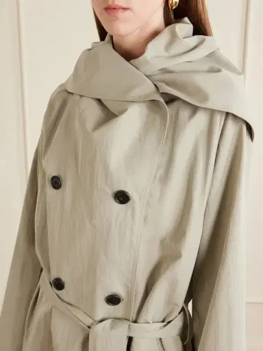 Kallmeyer Dorothy Double-breasted Belted Cotton-blend Trench Coat | Thumbnail 4 Kallmeyer Dorothy Double-breasted Belted Cotton-blend Trench Coat | Thumbnail 4