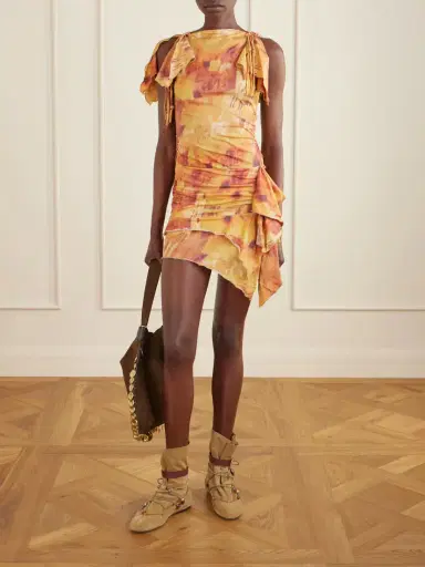 Isabel Marant Janick Draped Cotton-jersey Mini Dress | Thumbnail 2