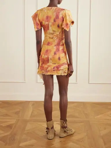 Isabel Marant Janick Draped Cotton-jersey Mini Dress | Thumbnail 3