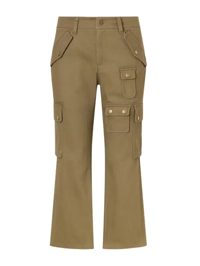 Josine Organic Cotton-twill Wide-leg Cargo Pants